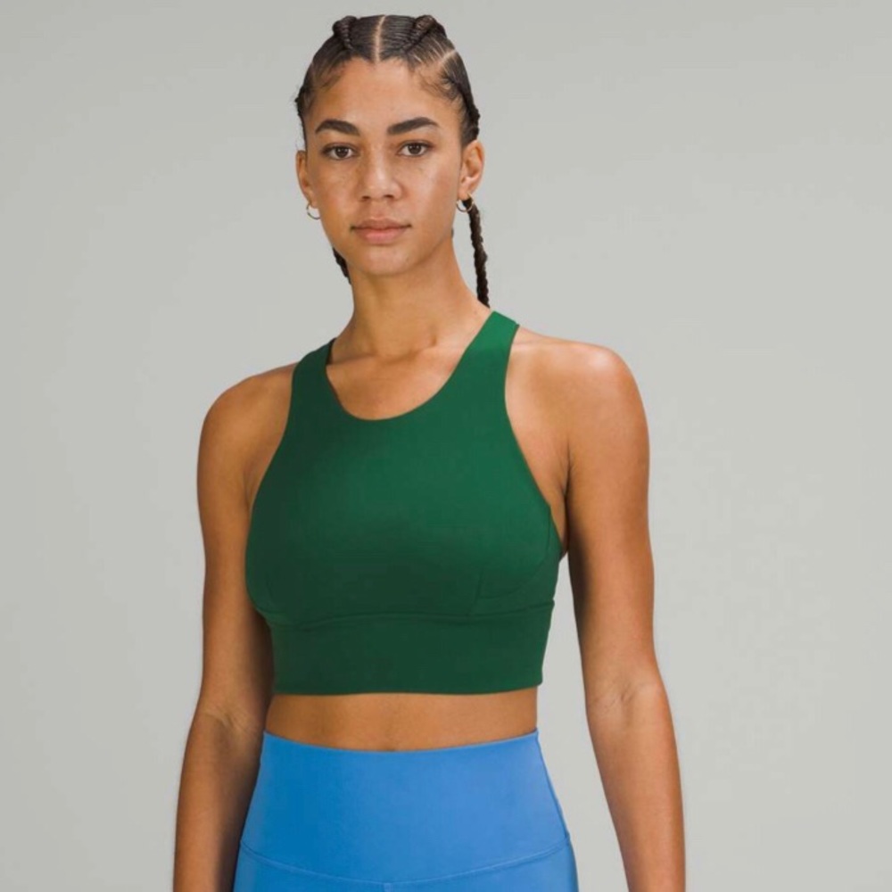 Size 2 Lululemon Wunder Train Longline Bra in Evergreen